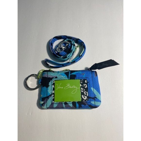 Vera Bradley Zip Id Case and Lanyard in Camofloral 0699 - Picture 6 of 7